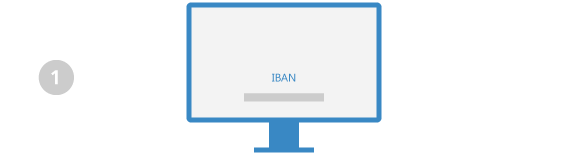 Kontowechsel Schritt 1: IBAN eingeben